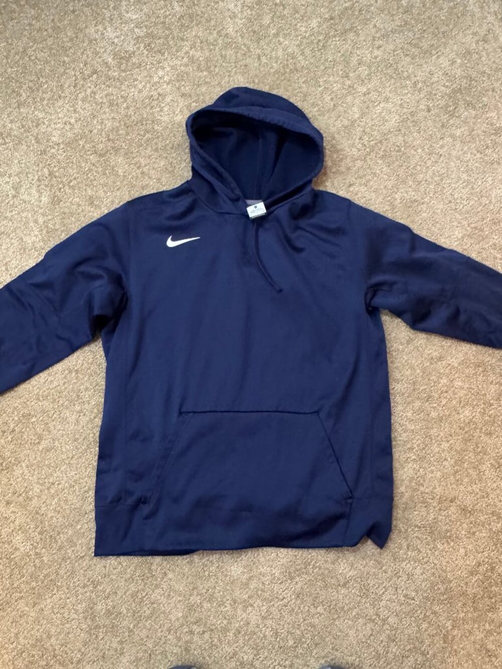 Nike Men's Therma-FIT Performance Training Hoodie - Navy Blue - Size Large